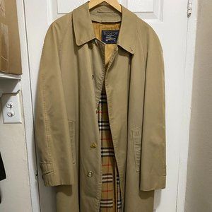 Men's Burberry Vintage Beige Single Breasted Trench Coat